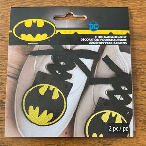 DC Kids Batman Shoe Embellishments - Black and Yellow